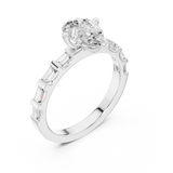 Ladies Ring DDLR-1095@7 - White Gold - Image