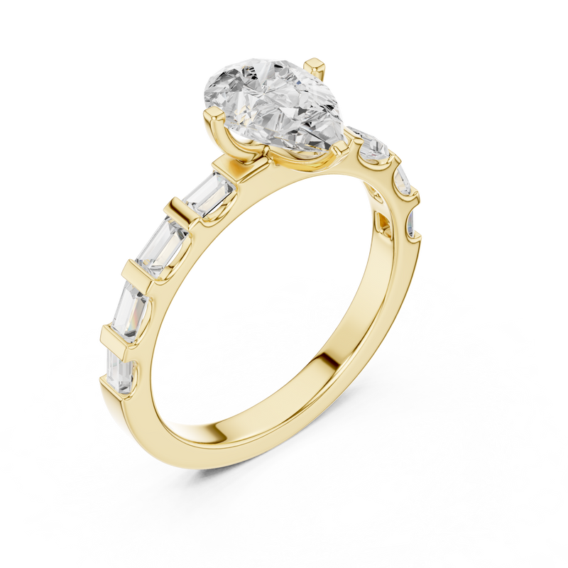 Ladies Ring DDLR-1095@7 - Yellow Gold - Image