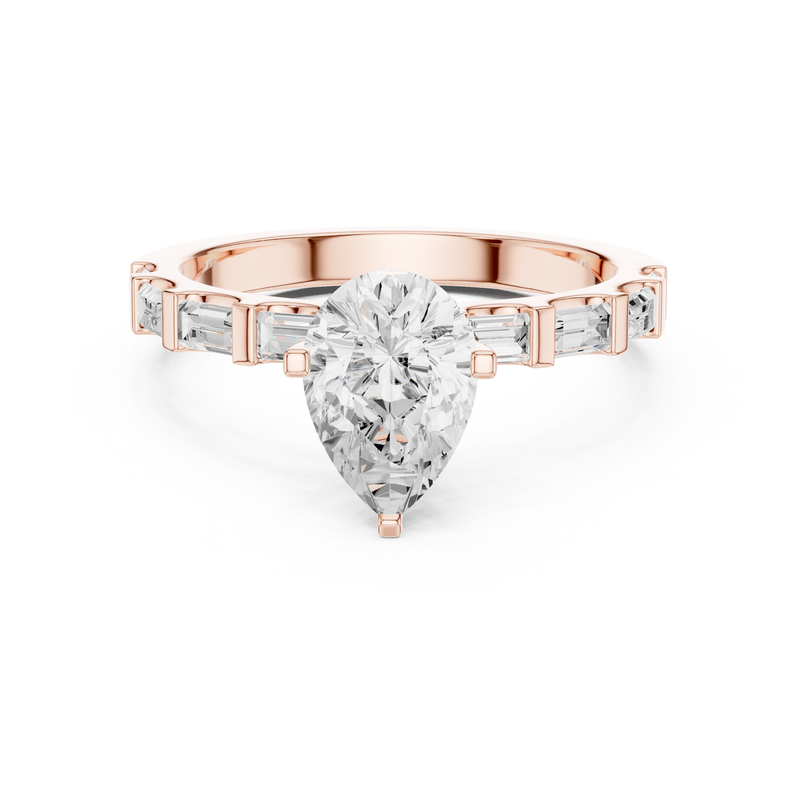 Ladies Ring DDLR-1095@7 - Rose Gold - Image