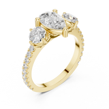 Ladies Ring DDLR-1096@7 - Yellow Gold - Image