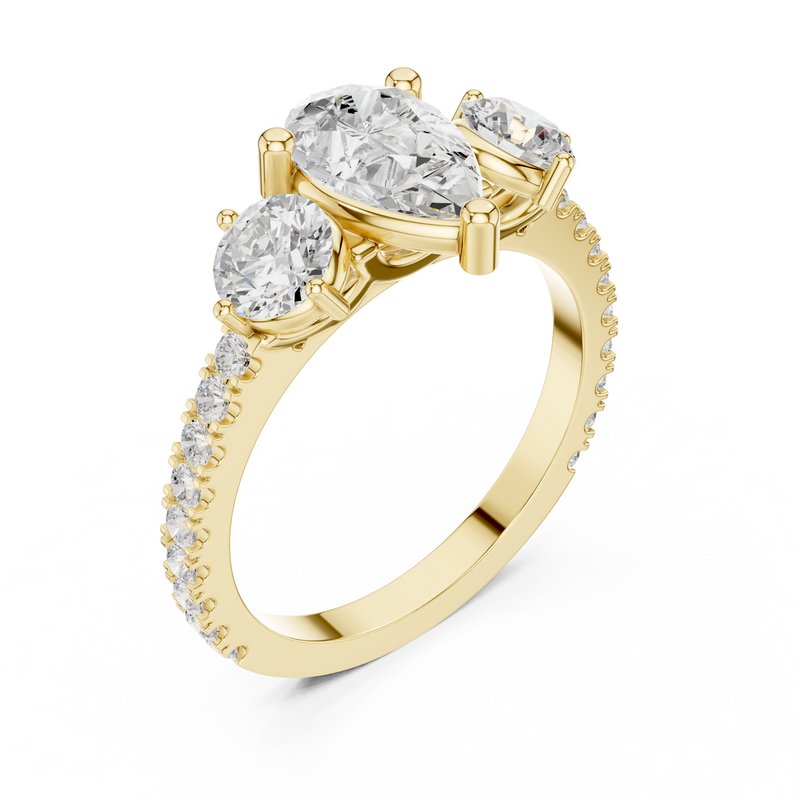 Ladies Ring DDLR-1096@7 - Yellow Gold - Image