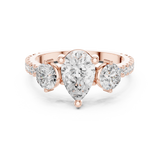 Ladies Ring DDLR-1096@7 - Rose Gold - Image