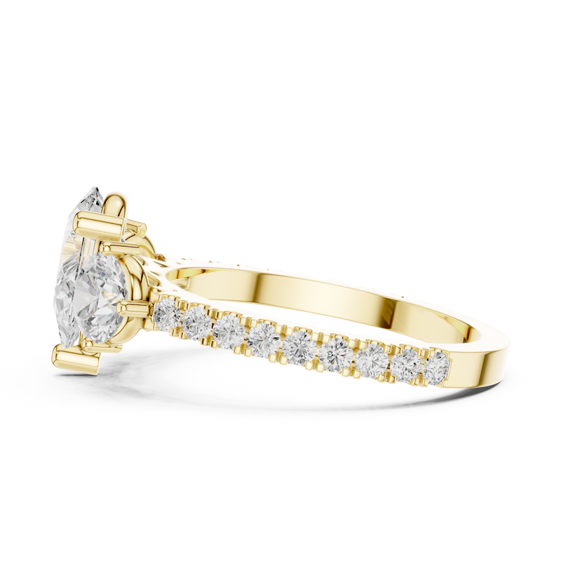 Ladies Ring DDLR-1096@7 - Yellow Gold - Image