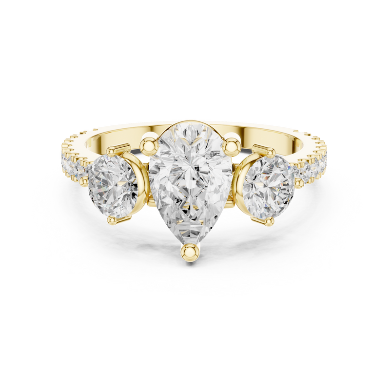 Ladies Ring DDLR-1096@7 - Yellow Gold - Image