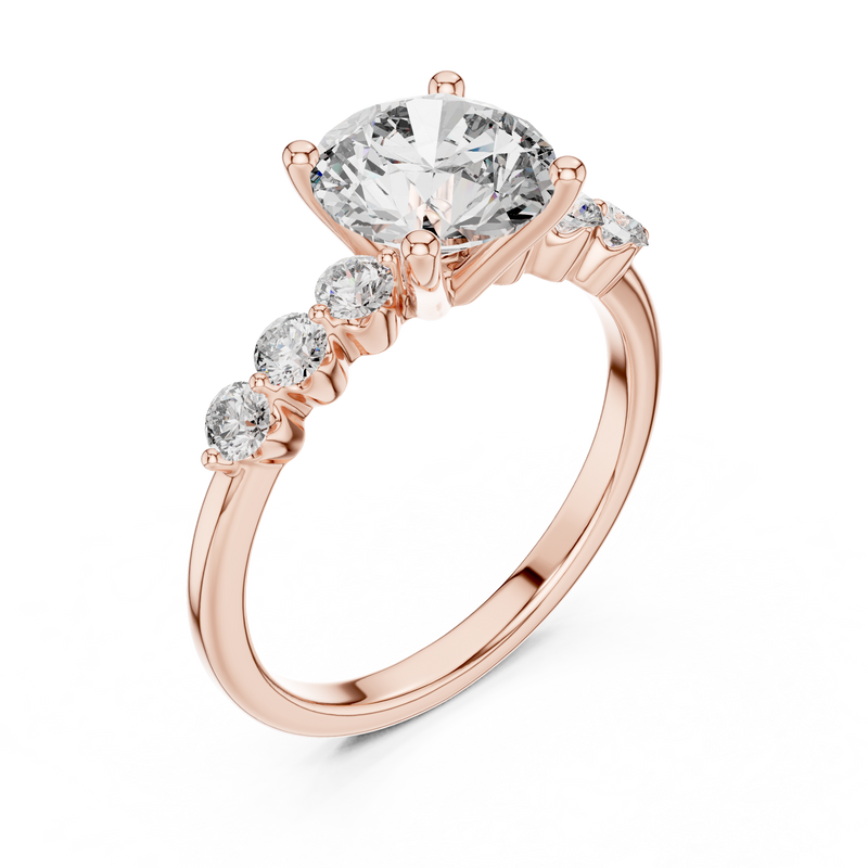 Ladies Ring DDLR-151@7 - Rose Gold - Image