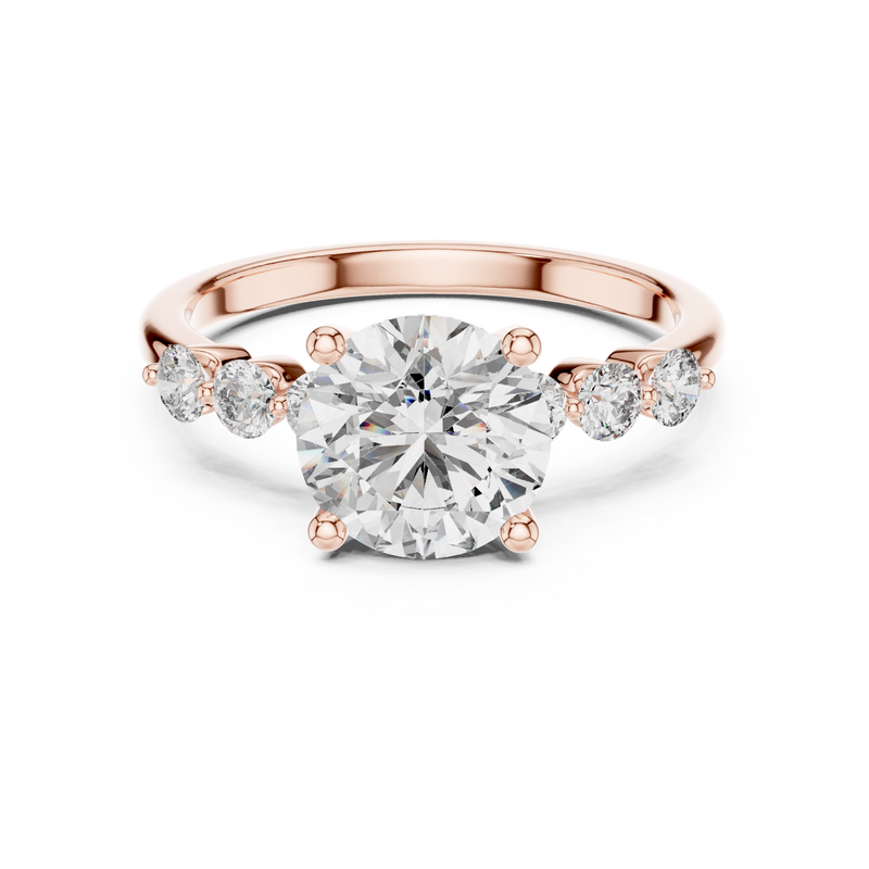 Ladies Ring DDLR-151@7 - Rose Gold - Image