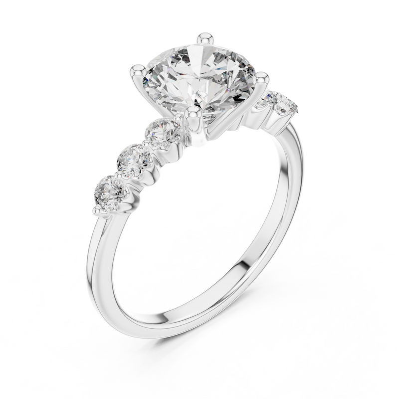 Ladies Ring DDLR-151@7 - White Gold - Image