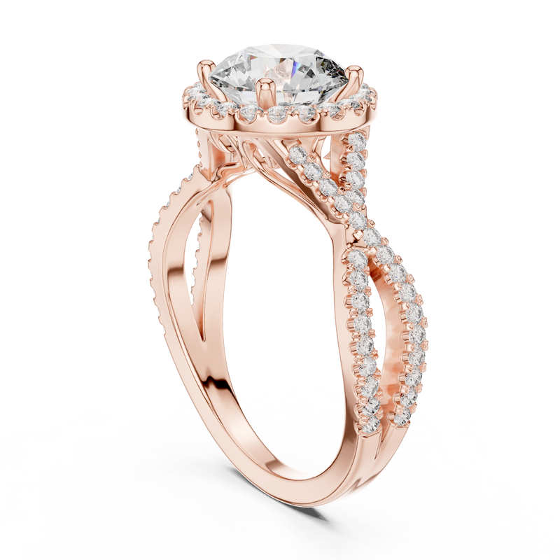 Ladies Ring DDLR-152@7 - Rose Gold - Image
