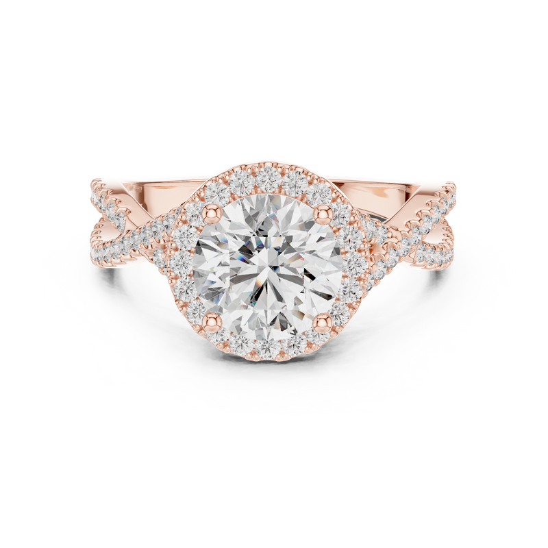 Ladies Ring DDLR-152@7 - Rose Gold - Image