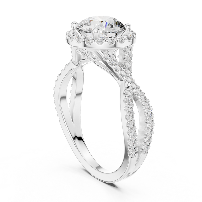 Ladies Ring DDLR-152@7 - White Gold - Image