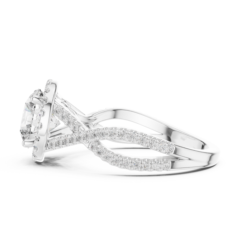 Ladies Ring DDLR-152@7 - White Gold - Image