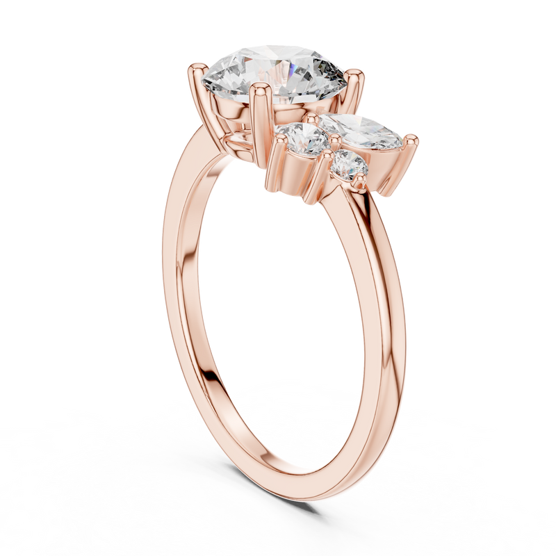 Ladies Ring DDLR-153@7 - Rose Gold - Image