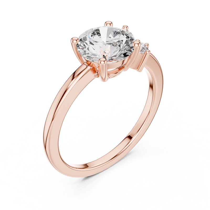 Ladies Ring DDLR-153@7 - Rose Gold - Image