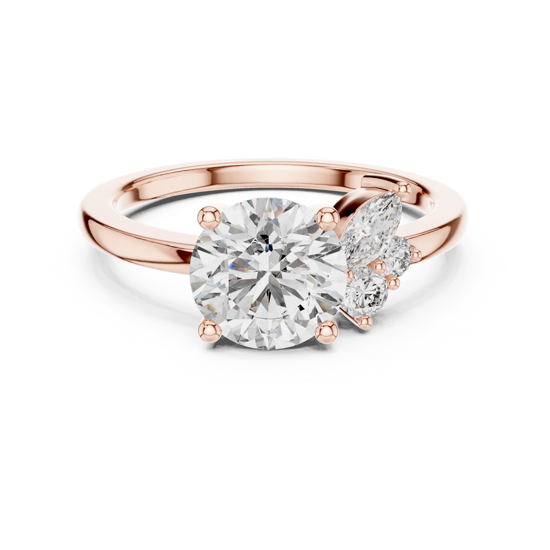Ladies Ring DDLR-153@7 - Rose Gold - Image