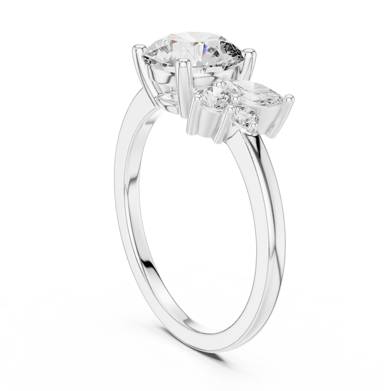 Ladies Ring DDLR-153@7 - White Gold - Image