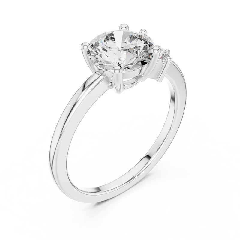 Ladies Ring DDLR-153@7 - White Gold - Image