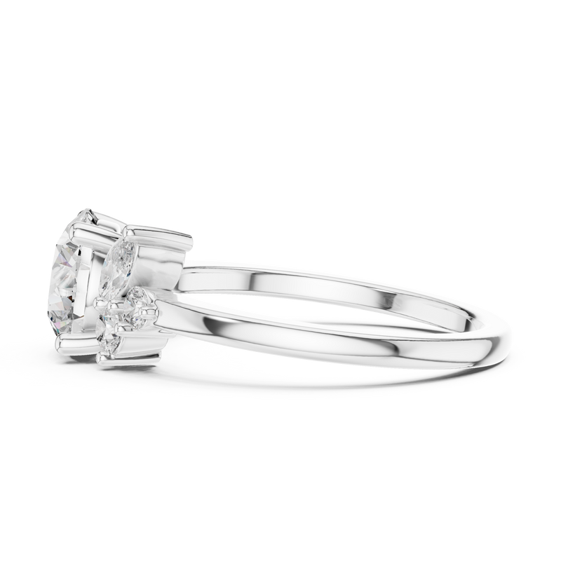 Ladies Ring DDLR-153@7 - White Gold - Image