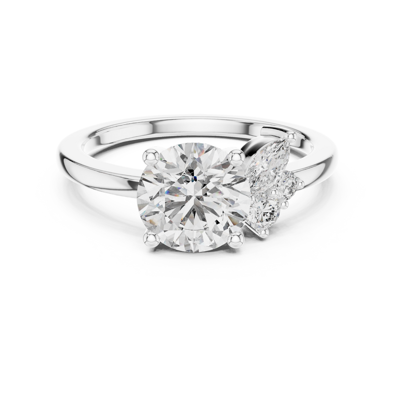 Ladies Ring DDLR-153@7 - White Gold - Image