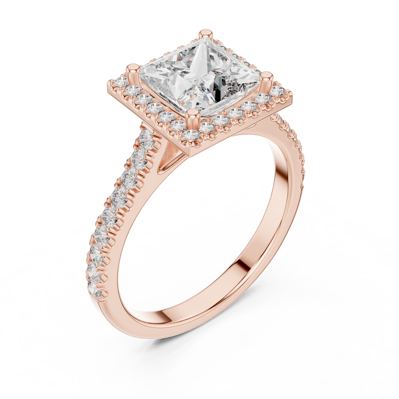 Ladies Ring DDLR-154@7 - Rose Gold - Image