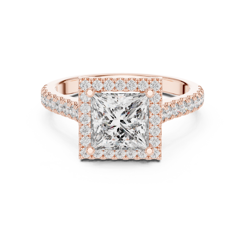 Ladies Ring DDLR-154@7 - Rose Gold - Image