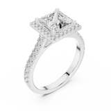 Ladies Ring DDLR-154@7 - White Gold - Image