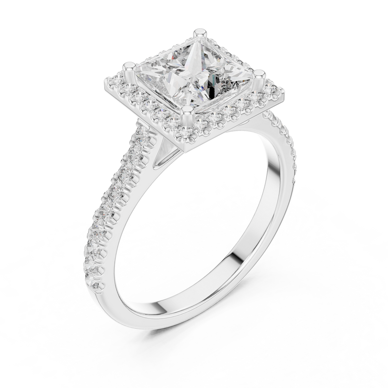 Ladies Ring DDLR-154@7 - White Gold - Image