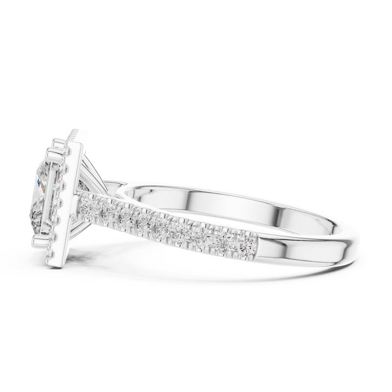 Ladies Ring DDLR-154@7 - White Gold - Image