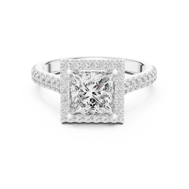 Ladies Ring DDLR-154@7 - White Gold - Image