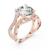 Ladies Ring DDLR-155@7 - Rose Gold - Image