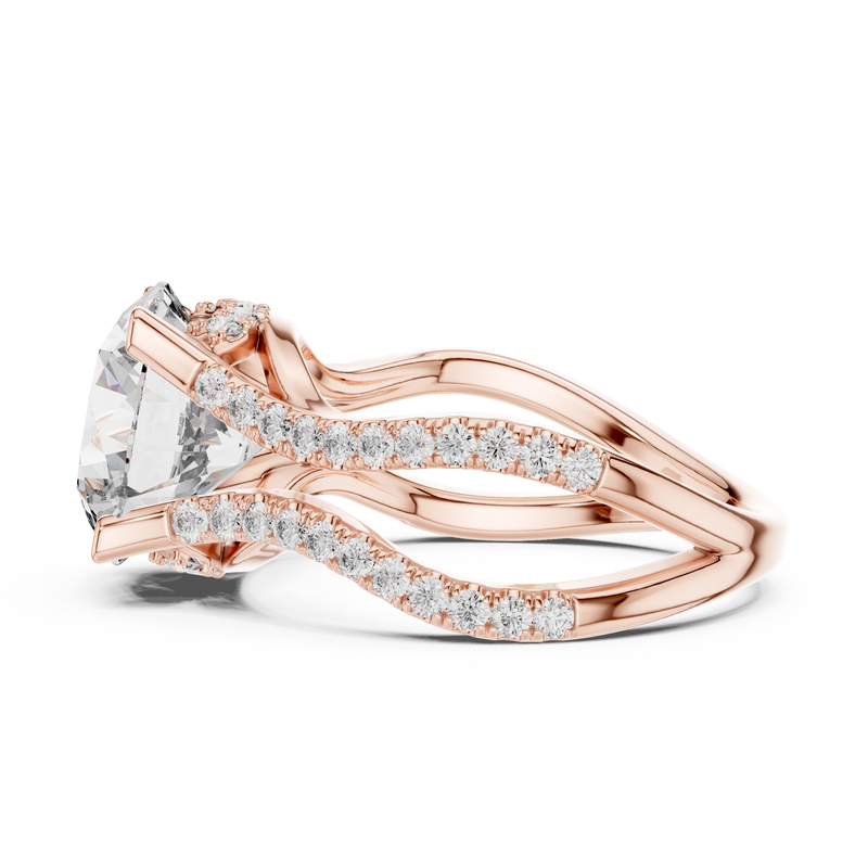 Ladies Ring DDLR-155@7 - Rose Gold - Image