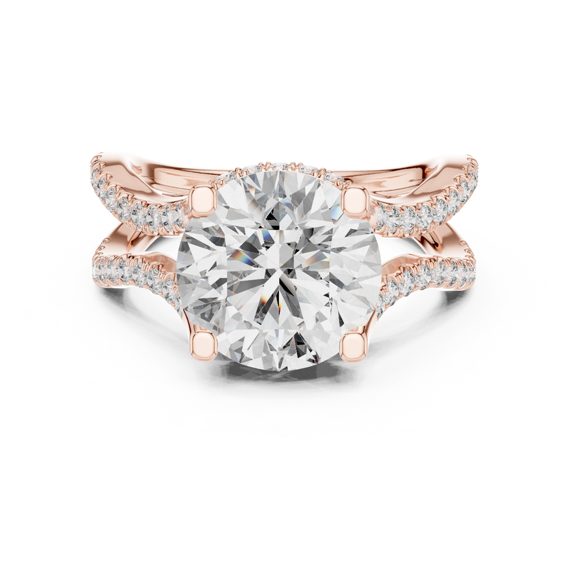 Ladies Ring DDLR-155@7 - Rose Gold - Image
