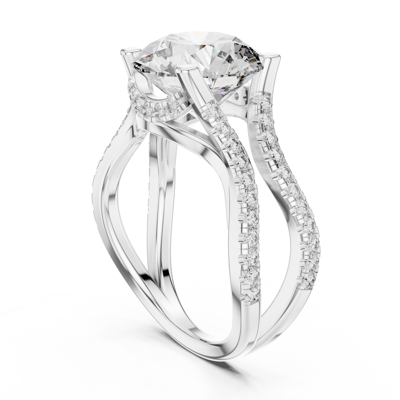 Ladies Ring DDLR-155@7 - White Gold - Image
