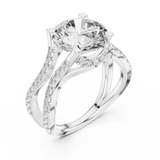 Ladies Ring DDLR-155@7 - White Gold - Image