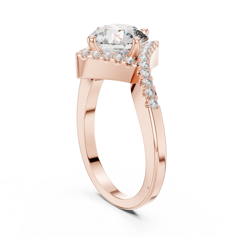 Ladies Ring DDLR-156@7 - Rose Gold - Image