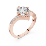 Ladies Ring DDLR-156@7 - Rose Gold - Image