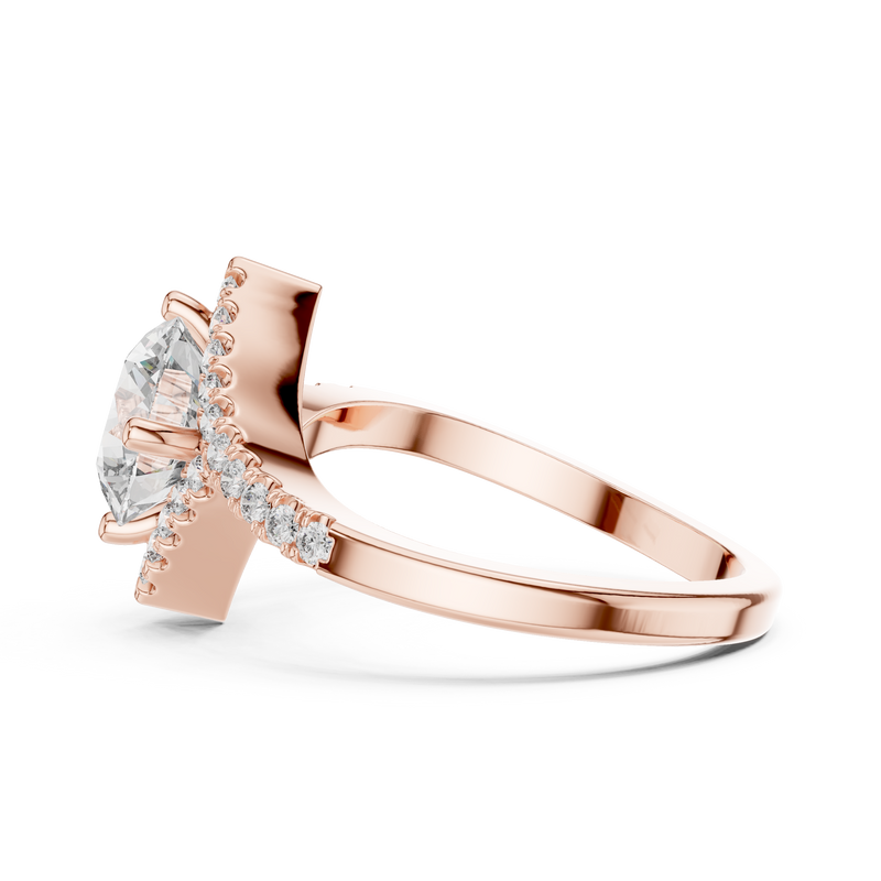 Ladies Ring DDLR-156@7 - Rose Gold - Image