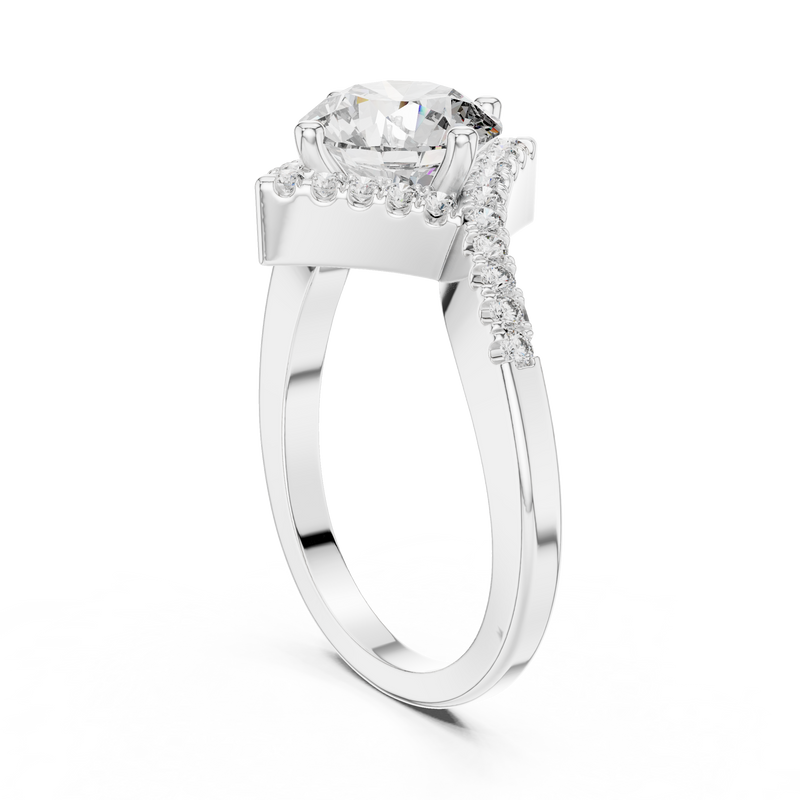 Ladies Ring DDLR-156@7 - White Gold - Image