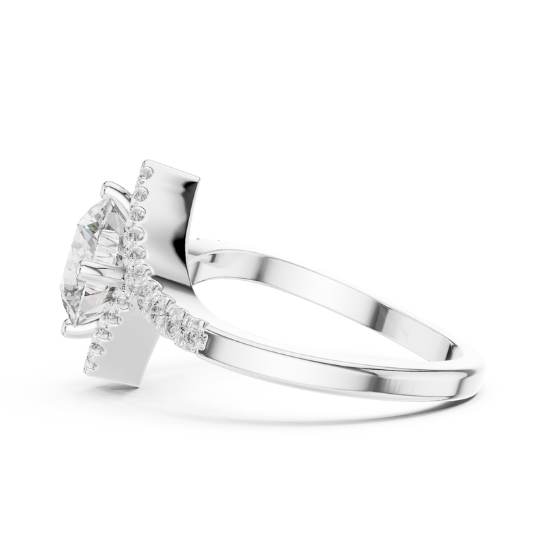 Ladies Ring DDLR-156@7 - White Gold - Image