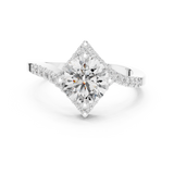 Ladies Ring DDLR-156@7 - White Gold - Image