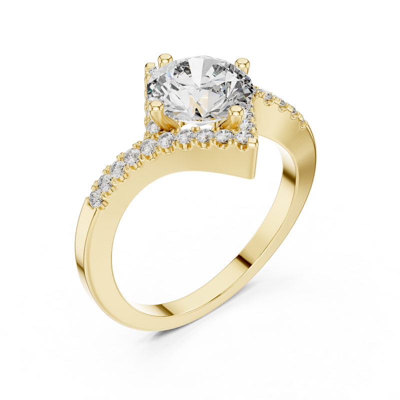 Ladies Ring DDLR-156@7 - Yellow Gold - Image