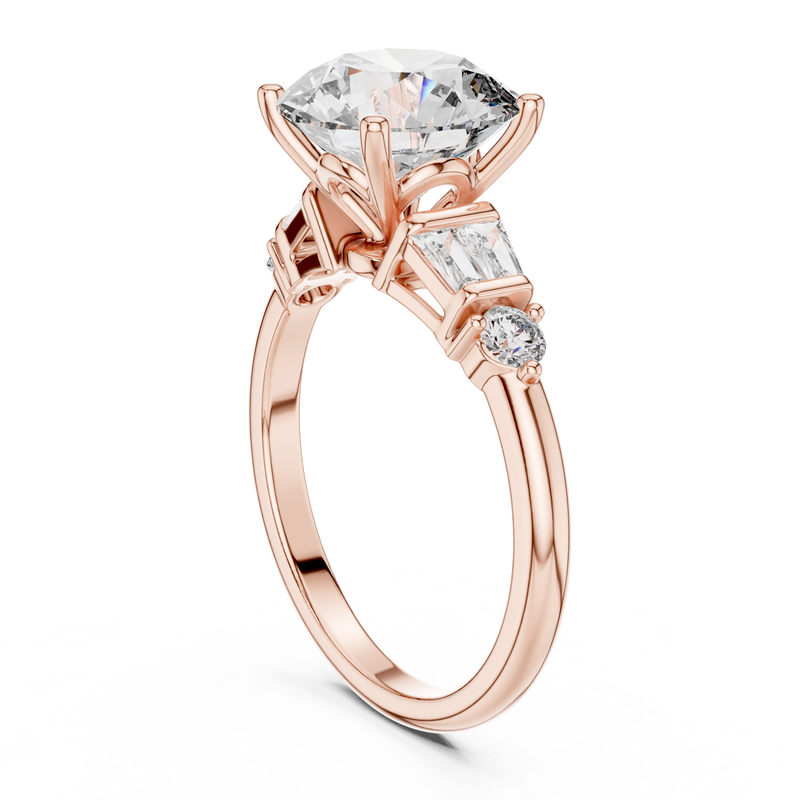 Ladies Ring DDLR-157@7 - Rose Gold - Image