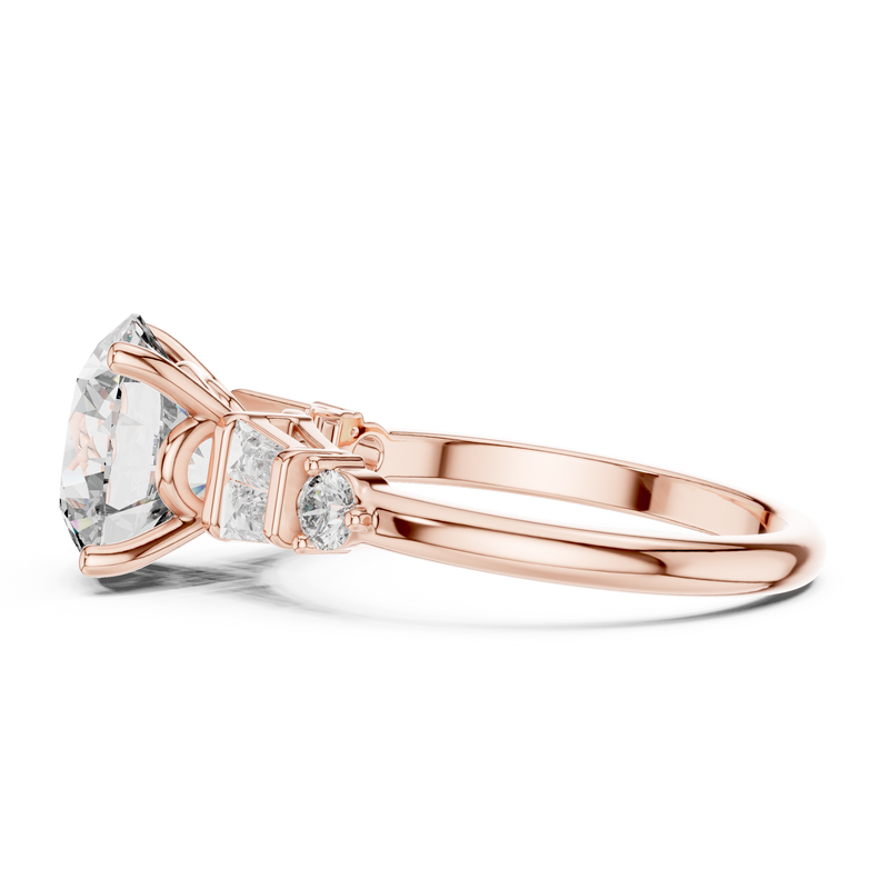 Ladies Ring DDLR-157@7 - Rose Gold - Image