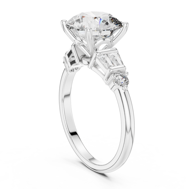 Ladies Ring DDLR-157@7 - White Gold - Image