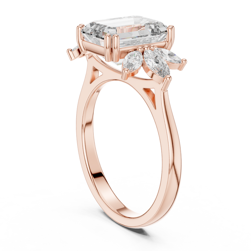Ladies Ring DDLR-158@7 - Rose Gold - Image