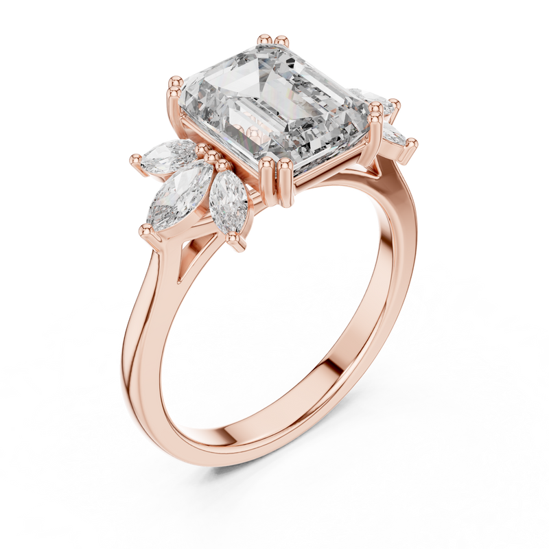 Ladies Ring DDLR-158@7 - Rose Gold - Image