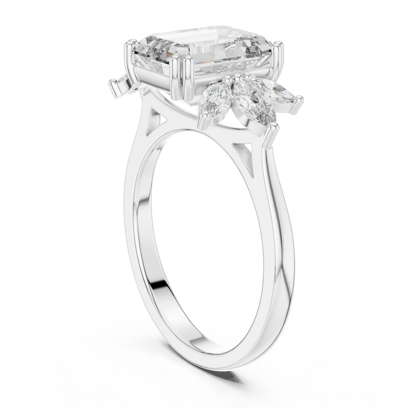 Ladies Ring DDLR-158@7 - White Gold - Image