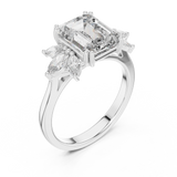 Ladies Ring DDLR-158@7 - White Gold - Image