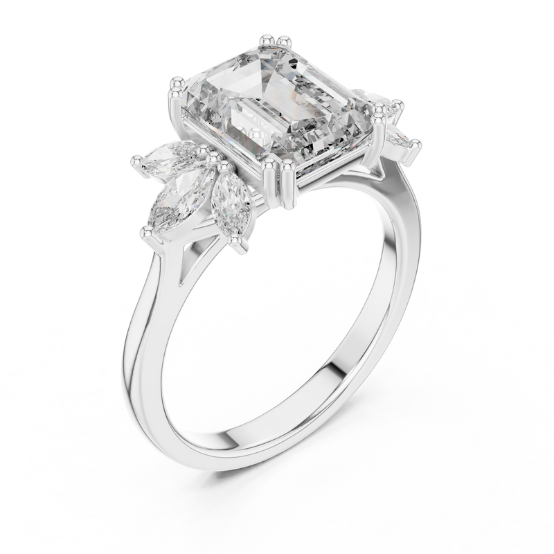 Ladies Ring DDLR-158@7 - White Gold - Image