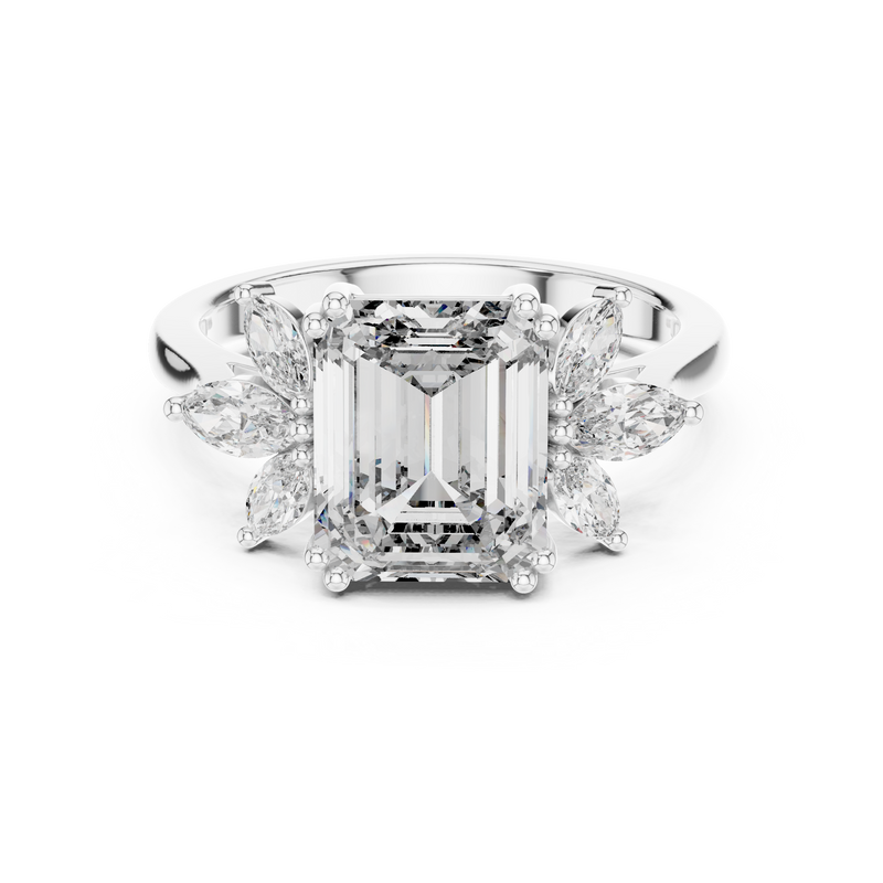 Ladies Ring DDLR-158@7 - White Gold - Image