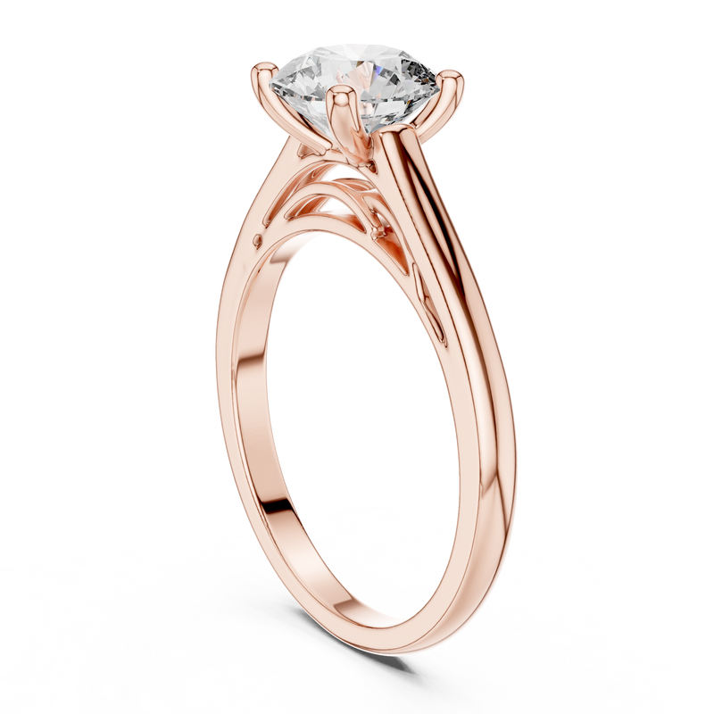 Ladies Ring DDLR-159@7 - Rose Gold - Image